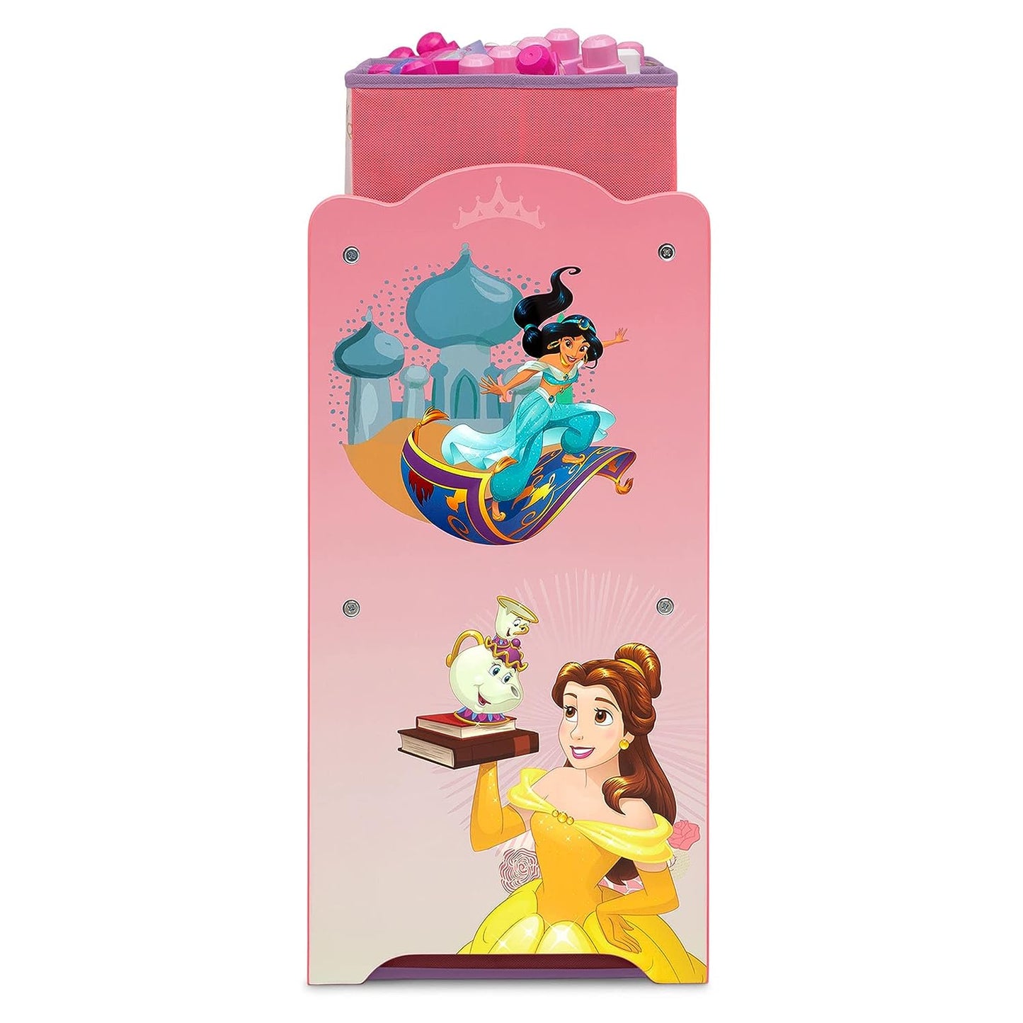 Design & Store 6 Bin Toy Storage Organizer, Disney Princess