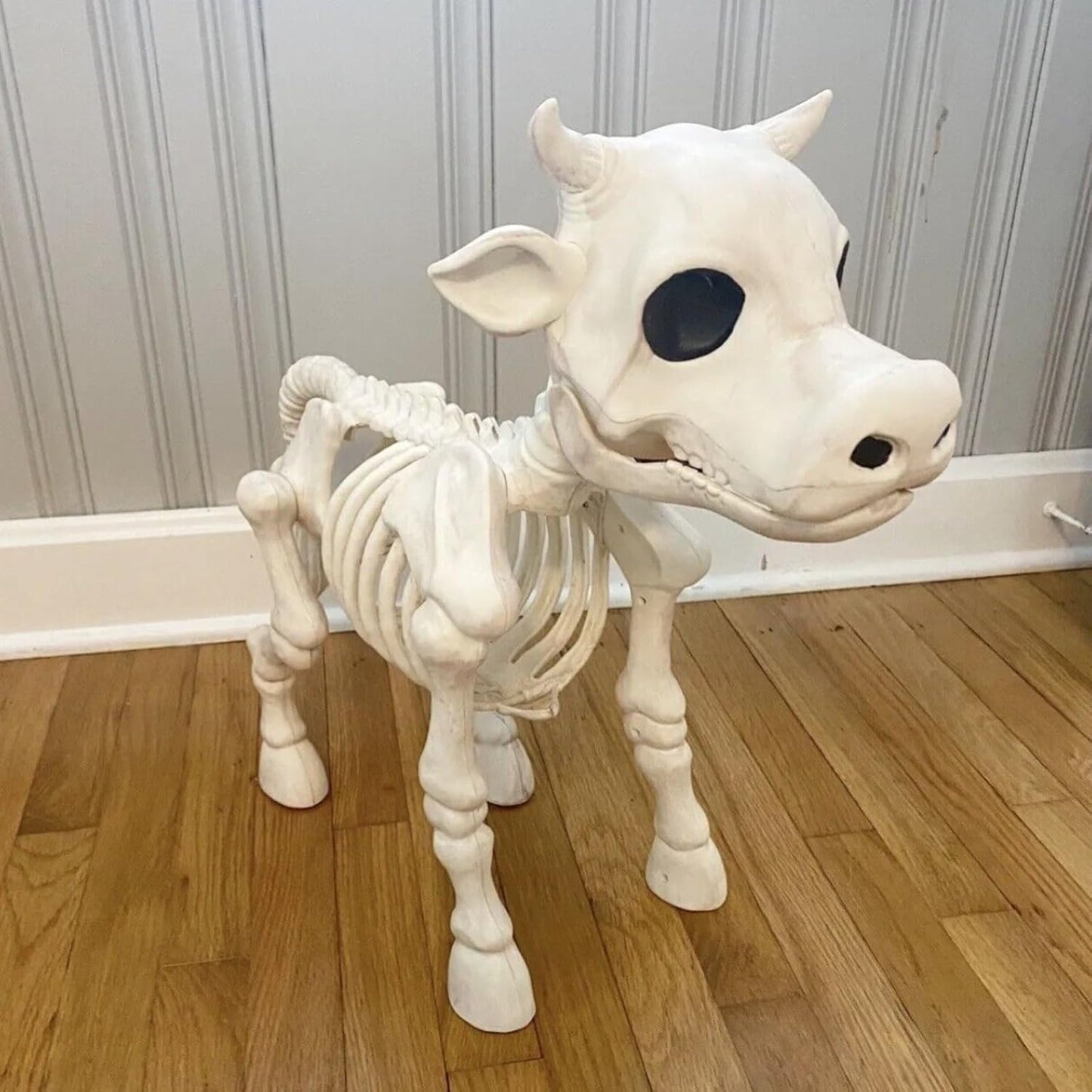 Cow Skeleton Halloween Decoration, 2023 New Cow Skull Prop Halloween Decoration, Cow Skeleton Decorative Prop