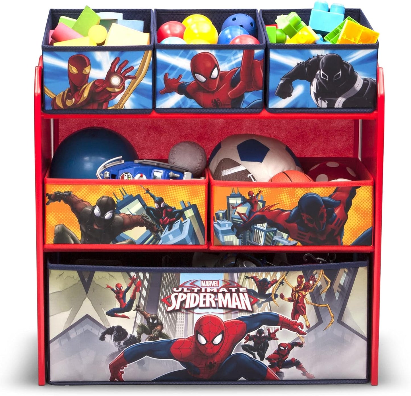 Multi-Bin Toy Organizer, Marvel Spider Man