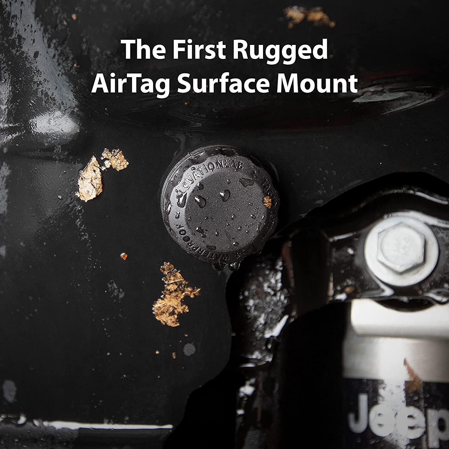 Tagvault™ Surface Airtag Adhesive Mount - the Original Waterproof Airtag Stick-On Holder | 3M VHB, Ultra-Durable, Screw-On Design, Find Your Bike, Car, Skis, & More (4-Pack)