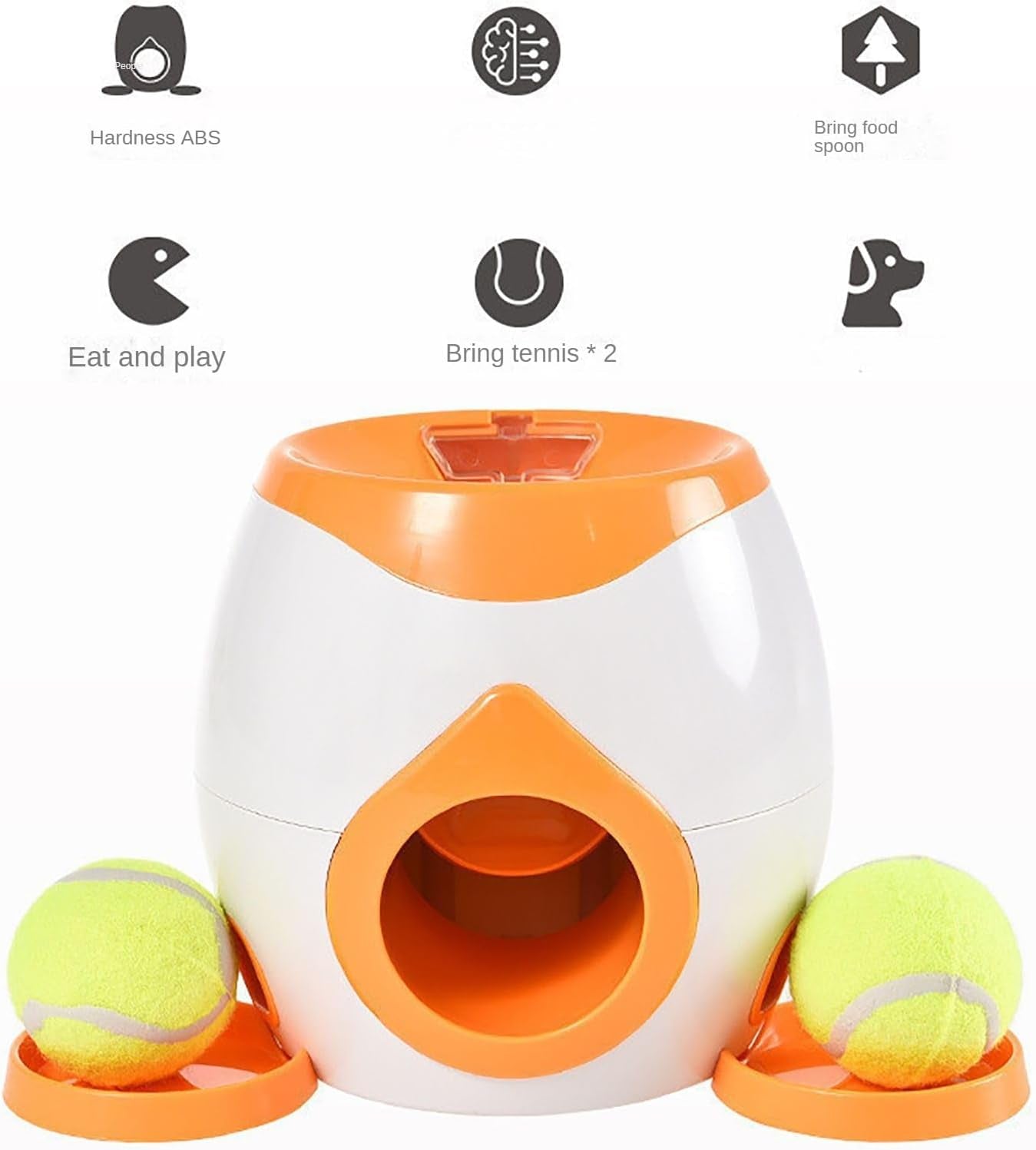 Dog Pro Automatic Ball Launcher, Dogpro Automatic Dog Ball Launcher, Dog Pro Tennis Ball Throwing Machine for Dogs, Pet Tennis Ball Launcher Toy, Interactive Dog Tennis Ball Throwing Machine (White)