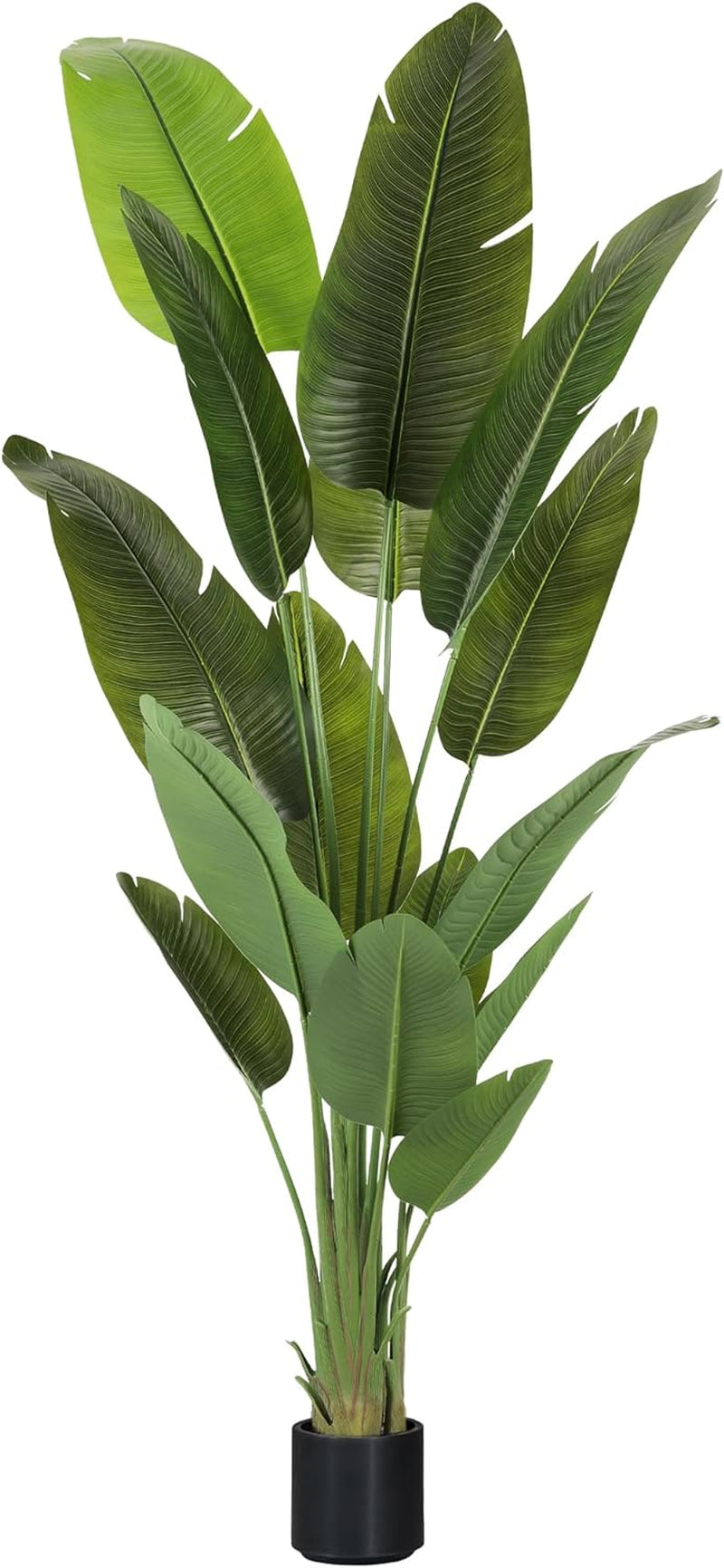 Large Artificial Trees 7.2Ft Silk Bird of Paradise Big Tall Fake Plants Faux Green Silk Floor Potted Plants for Home Living Room Office Decor Indoor Outdoor…