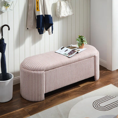 Nikoma Corduroy Upholstered Storage Bench