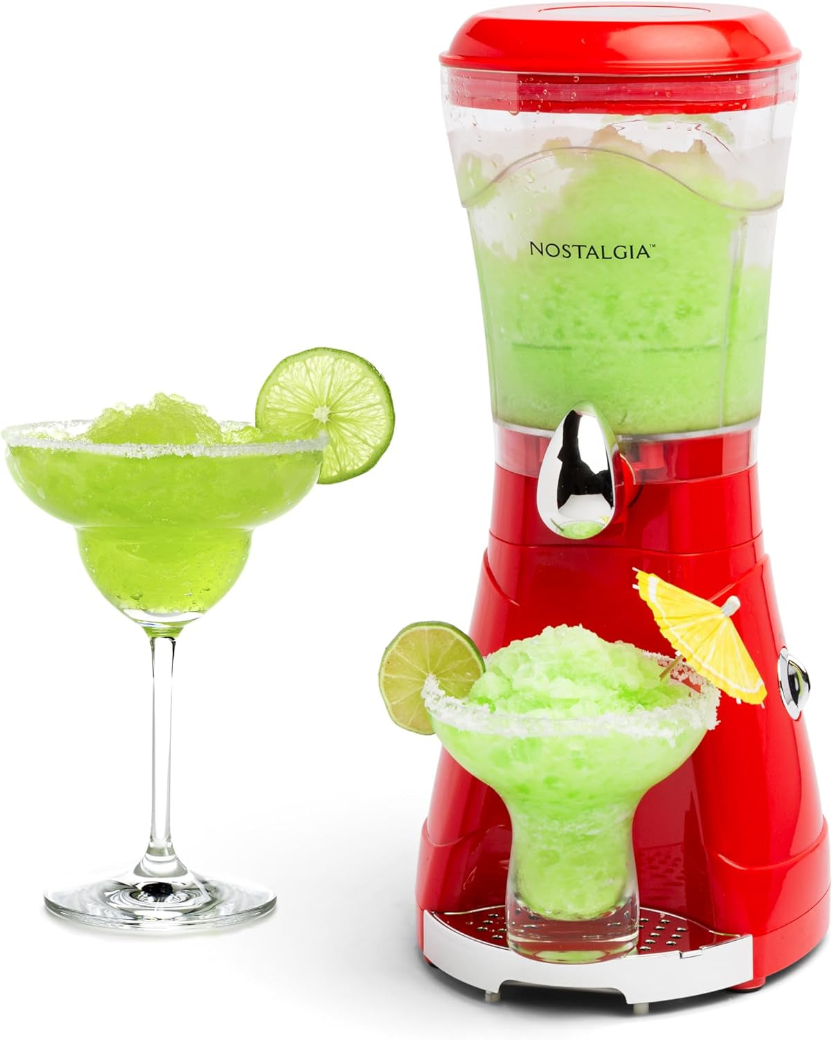 Margarita Machine - Blender for Smoothies, Margaritas, Daiquiris, and Slushies - Red - 64-Ounce