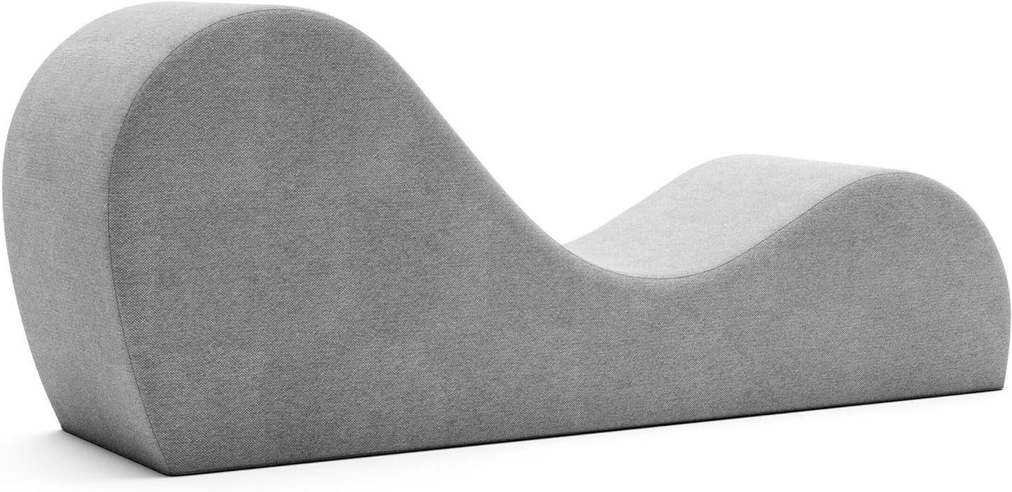 Sleek Chaise Lounge for Yoga-Made in the Usa-For Stretching, Relaxation, Exercise & More, Gun Metal