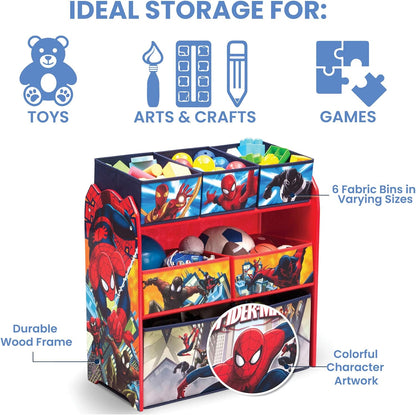 Multi-Bin Toy Organizer, Marvel Spider Man